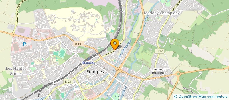 localisation de l'entreprise BATI-IMMO à ETAMPES