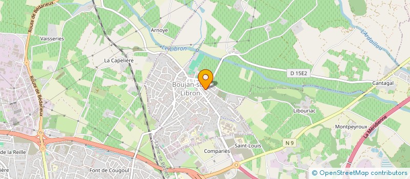 localisation de l'entreprise BATI IMMO ENTREPRISE à BOUJAN-SUR-LIBRON