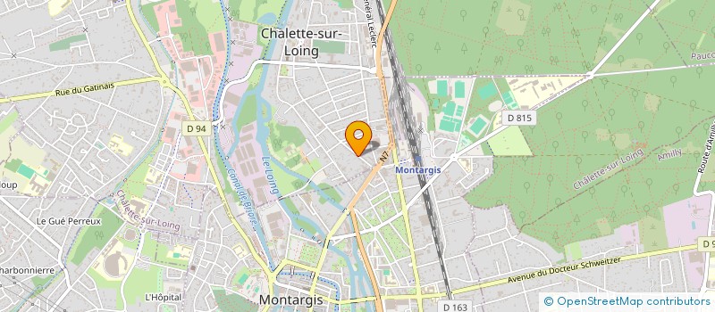 localisation de l'entreprise BATI-IMPORT 04 à CHALETTE-SUR-LOING