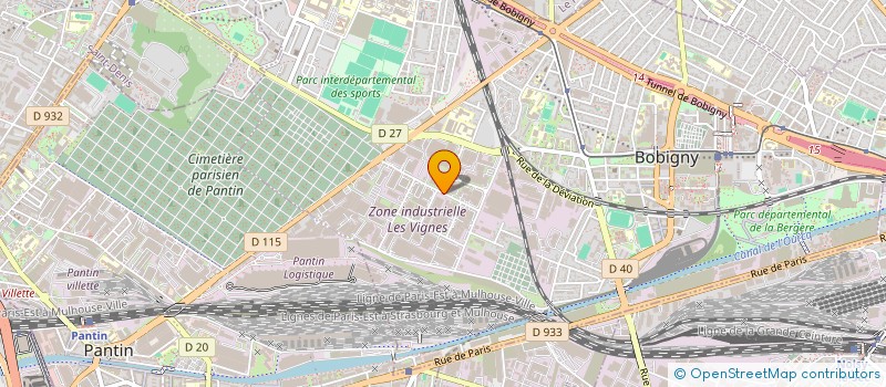 localisation de l'entreprise BATI INOX à BOBIGNY