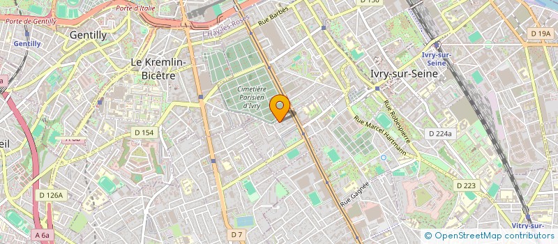 localisation de l'entreprise BATI INSIDE à IVRY-SUR-SEINE