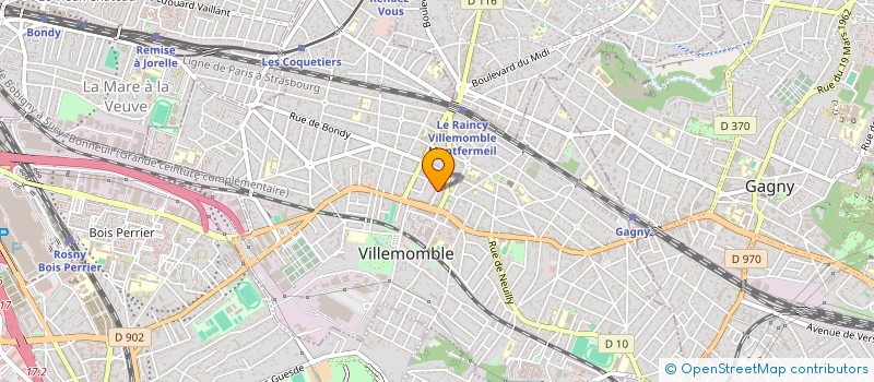 localisation de l'entreprise BATI INTERCORPS IDF à VILLEMOMBLE