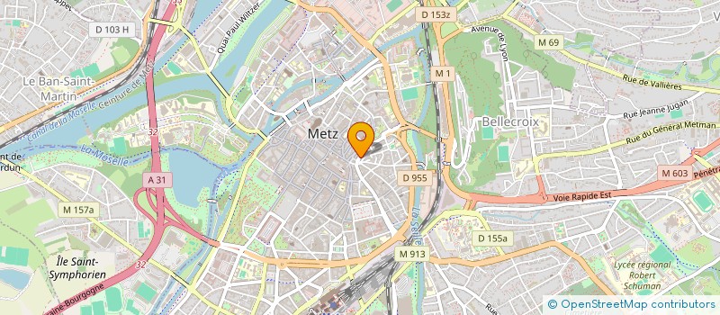 localisation de l'entreprise BATI INTERNATIONAL à METZ