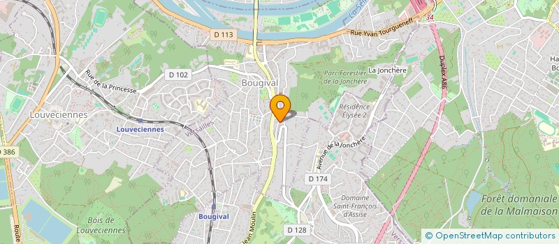 localisation de l'entreprise BATI-ITALIA  BOUGIVAL