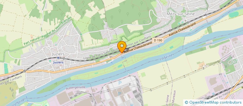 localisation de l'entreprise BATI+JM à MEZY-SUR-SEINE