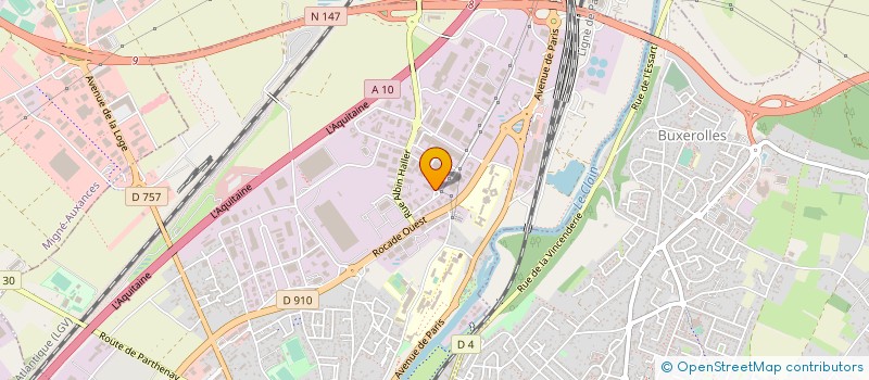 localisation de l'entreprise BATI JOINTS FACADES  POITIERS