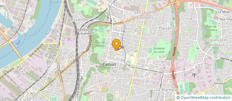 localisation de l'entreprise BATI.K 33 à CENON