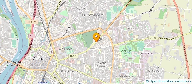 localisation de l'entreprise BATI K à VALENCE