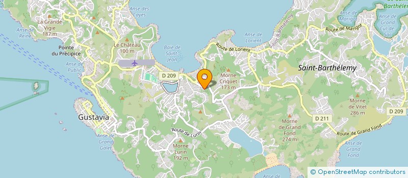 localisation de l'entreprise BATI-K à SAINT-BARTHELEMY