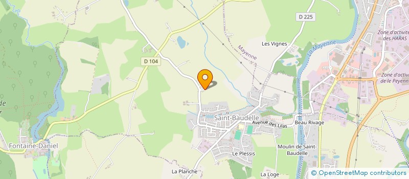 localisation de l'entreprise BATI'KL  SAINT-BAUDELLE