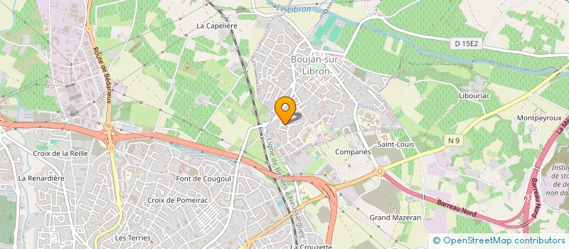 localisation de l'entreprise BATI LITTORAL à BOUJAN-SUR-LIBRON