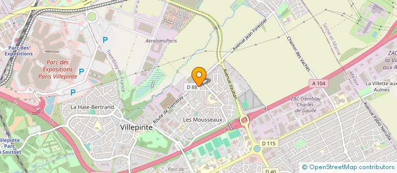 localisation de l'entreprise BATI LK à VILLEPINTE