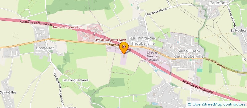 localisation de l'entreprise BATI-LOC  LA TRINITE DE THOUBERVILLE