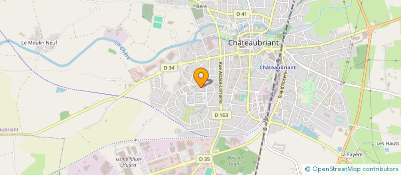 localisation de l'entreprise BATI-LOIRE à CHATEAUBRIANT