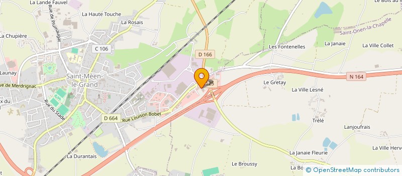 localisation de l'entreprise BATI LOISIRS à SAINT-MEEN-LE-GRAND
