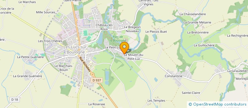 localisation de l'entreprise BATI LR  LUCS SUR BOULOGNE (LES)