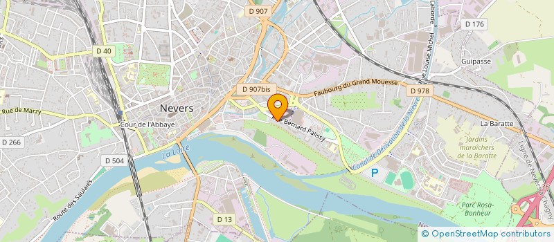 localisation de l'entreprise BATI M 58 à NEVERS