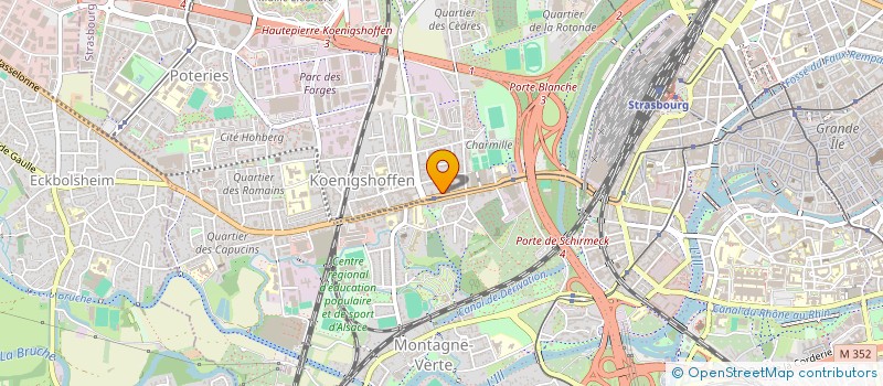 localisation de l'entreprise BATI'M EST à STRASBOURG
