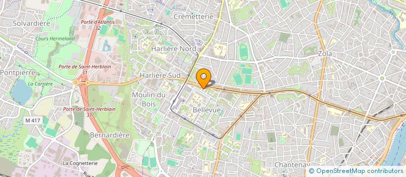 localisation de l'entreprise BATI M.I à NANTES
