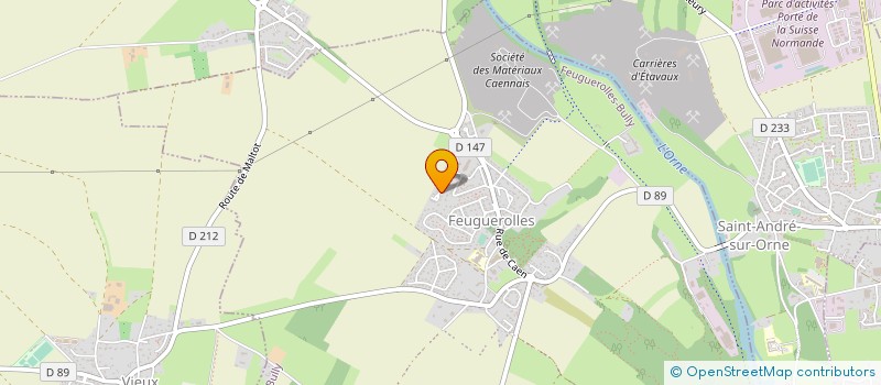 localisation de l'entreprise BATI M.O  FEUGUEROLLES-BULLY