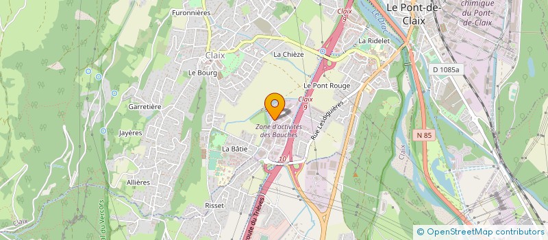 localisation de l'entreprise BATI' MAINTENANCE à CLAIX