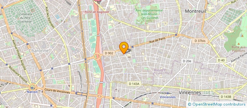 localisation de l'entreprise BATI MAN  MONTREUIL