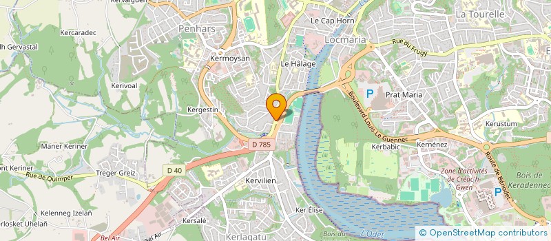 localisation de l'entreprise BATI MAT 29 à QUIMPER