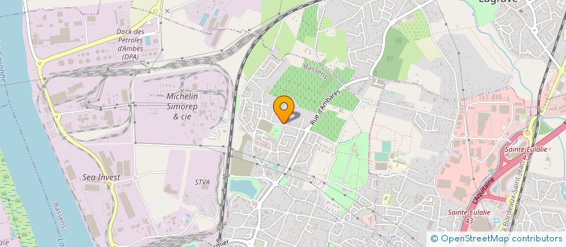 localisation de l'entreprise BATI MAT  BASSENS