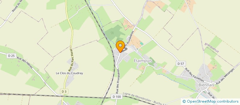 localisation de l'entreprise BATI-MAT 76  ETAIMPUIS