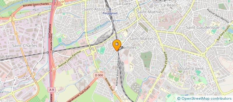 localisation de l'entreprise BATI MAT FRANCE à PERPIGNAN