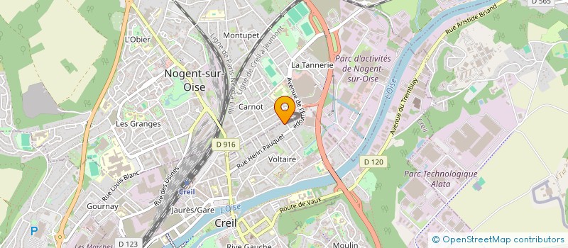 localisation de l'entreprise BATI-MAX à CREIL