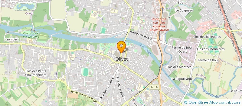 localisation de l'entreprise BATI MAX à OLIVET