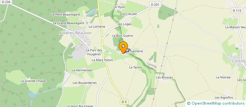 localisation de l'entreprise BATI MECA9  AILLIERES-BEAUVOIR