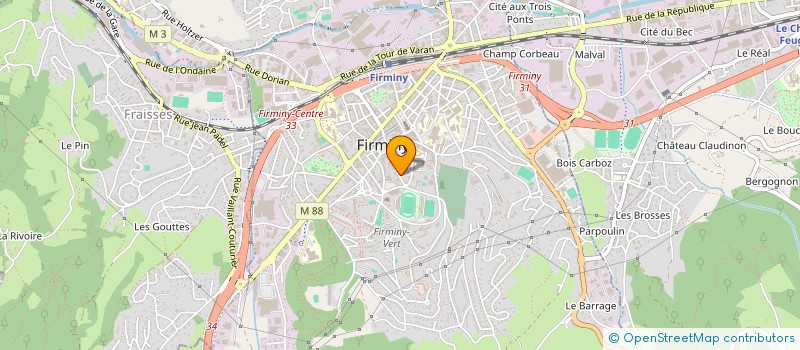 localisation de l'entreprise BATI MEDIAT à FIRMINY
