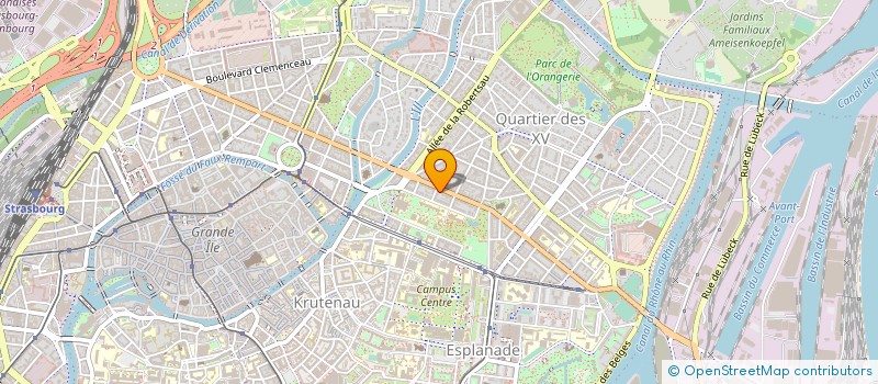 localisation de l'entreprise BATI+METAL SERVICES à STRASBOURG