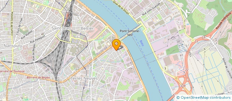 localisation de l'entreprise BATI MOD à BEGLES