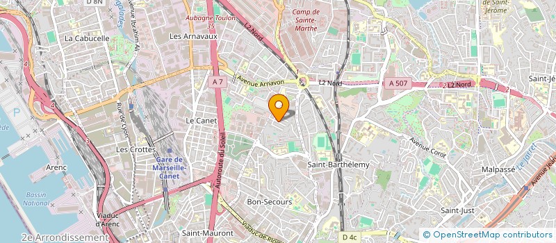 localisation de l'entreprise BATI MULTISERVICES à MARSEILLE