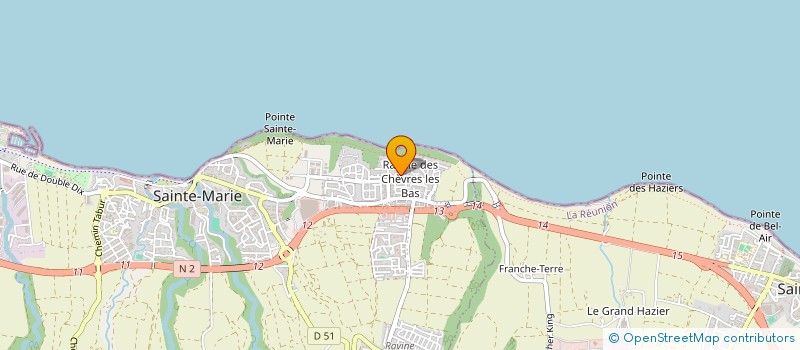 localisation de l'entreprise BATI MUR  SAINTE-MARIE