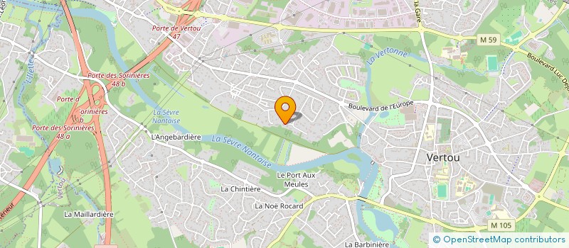 localisation de l'entreprise BATI NATH  VERTOU