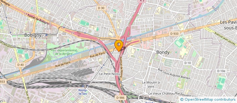 localisation de l'entreprise BATI-NATTY à NOISY-LE-SEC
