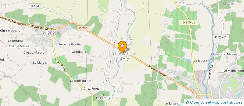 localisation de l'entreprise BATI NEGOCE  SAINT-MARTIN-D'ARY