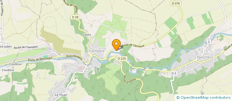 localisation de l'entreprise BATI NET à CHAMPEIX