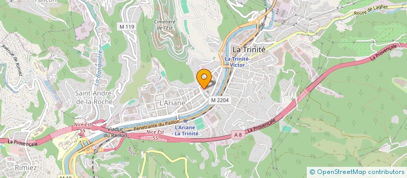 localisation de l'entreprise BATI'NEUF à NICE