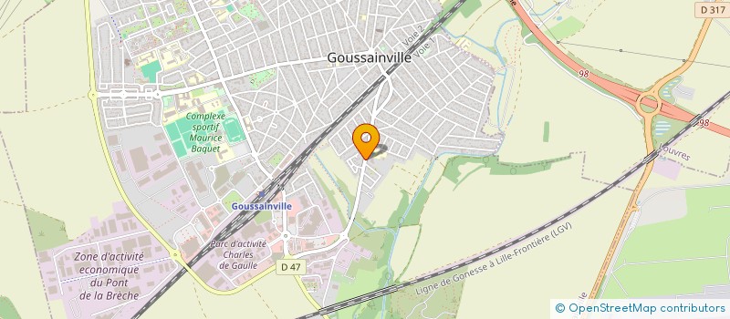 localisation de l'entreprise BATI-NEUVE à GOUSSAINVILLE