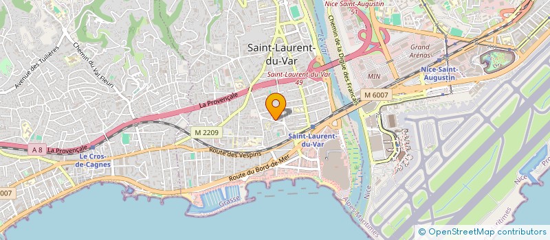 localisation de l'entreprise BATI NICE à SAINT-LAURENT-DU-VAR