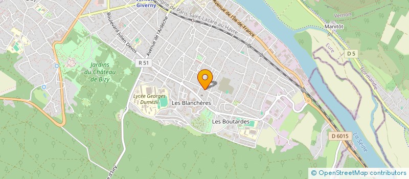 localisation de l'entreprise BATI NORD  VERNON