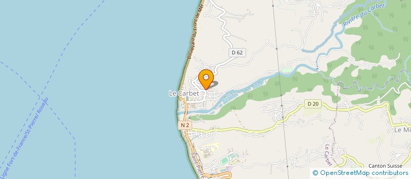 localisation de l'entreprise BATI NORD CARAIBE  CARBET