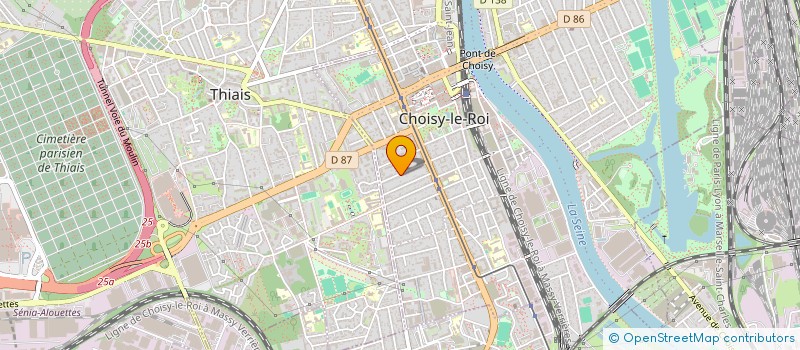 localisation de l'entreprise BATI NOUR à CHOISY-LE-ROI