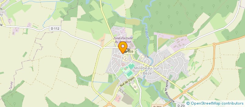 localisation de l'entreprise BATI NOVA  MIREBEAU-SUR-BEZE