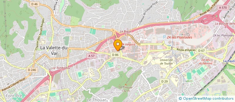 localisation de l'entreprise BATI OPERIS  LA VALETTE-DU-VAR